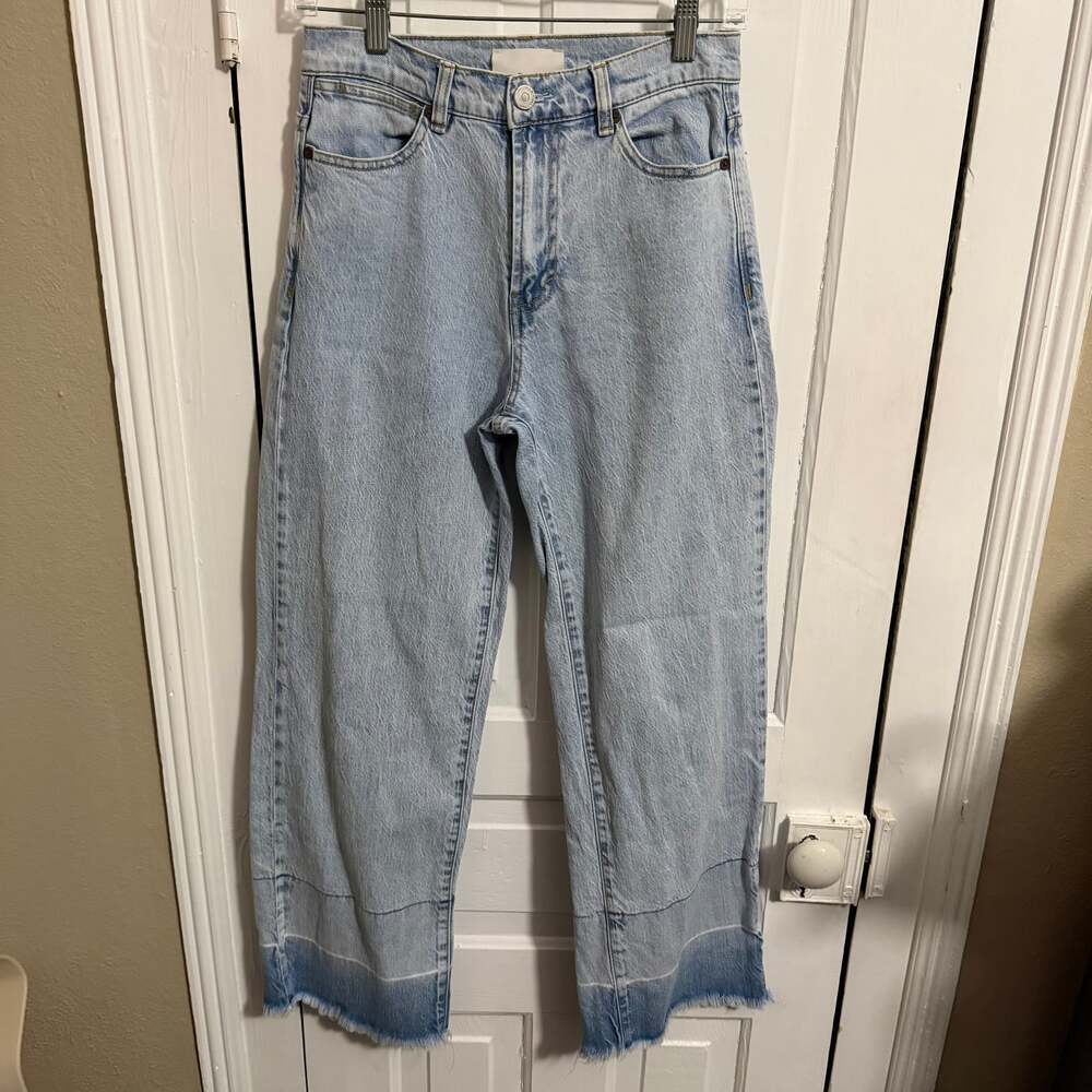 Habitual High Rise Wide Leg Jeans in Light Wash Size 0 25 Inches